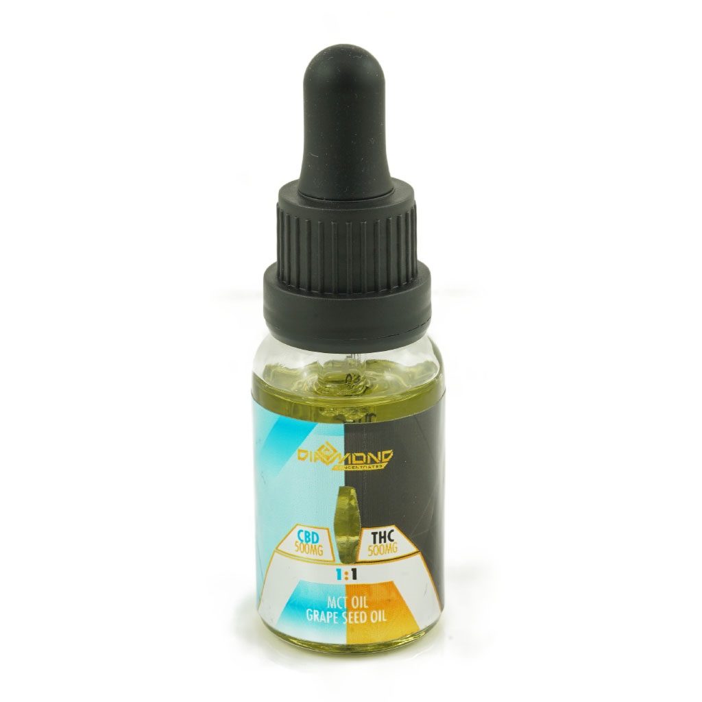 Buy Diamond Concentrates – 1:1 (500mgCBD:500mgTHC) Tincture – Raw online Canada