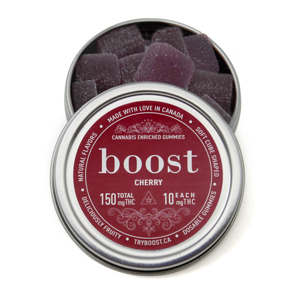 Buy Boost Edibles – THC Gummies – Cherry – 150mg online Canada