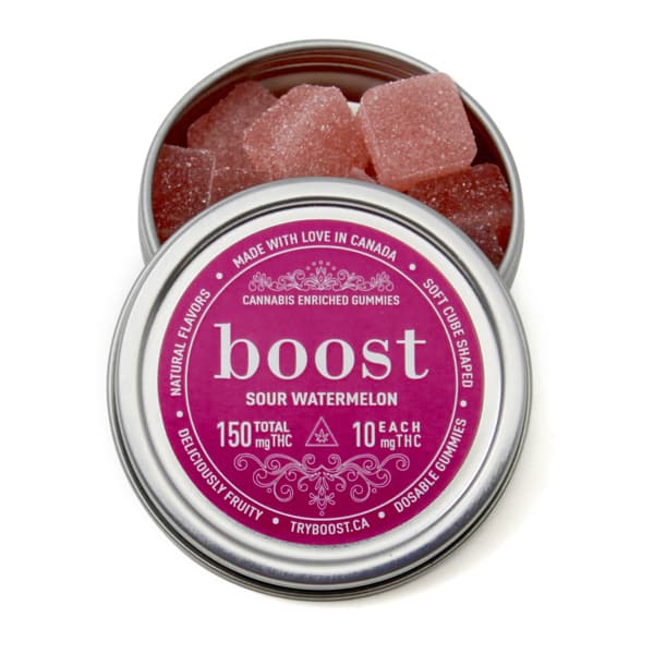 Buy Boost Edibles – THC Gummies – Watermelon – 150mg online Canada