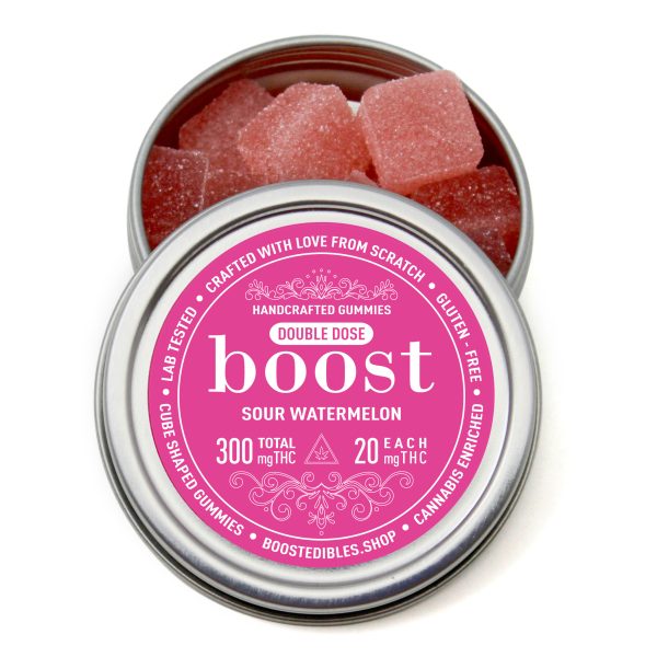 Buy Boost Edibles – THC Gummies – Watermelon – 300mg online Canada