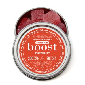 Buy Boost Edibles – THC Gummies – Strawberry – 300mg online Canada