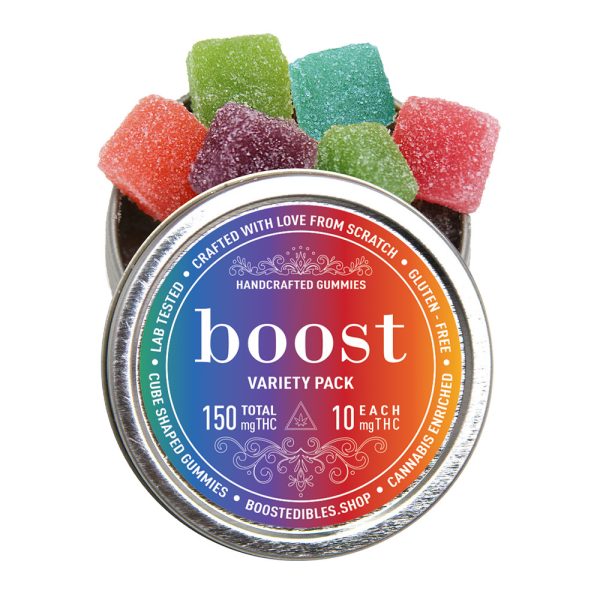 Buy Boost Edibles – THC Gummies – Multi Pack – 150mg online Canada