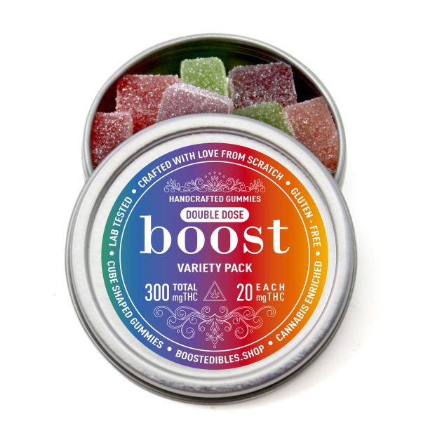 Buy Boost Edibles – THC Gummies – Multi Pack – 300mg online Canada