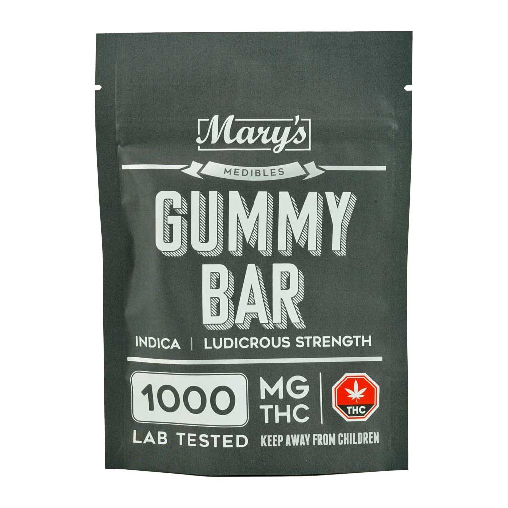 Buy Mary’s Medibles Gummy Bar Ludicrous Strength 1000mg Indica online Canada
