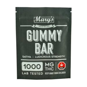 Buy Mary’s Medibles Gummy Bar Ludicrous Strength 1000mg Sativa online Canada