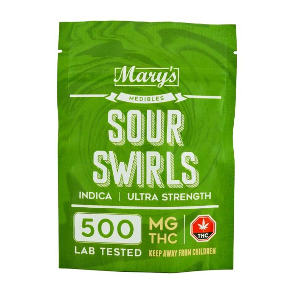 Buy Mary’s Medibles Sour Swirls Ultra Strength 500mg Indica online Canada