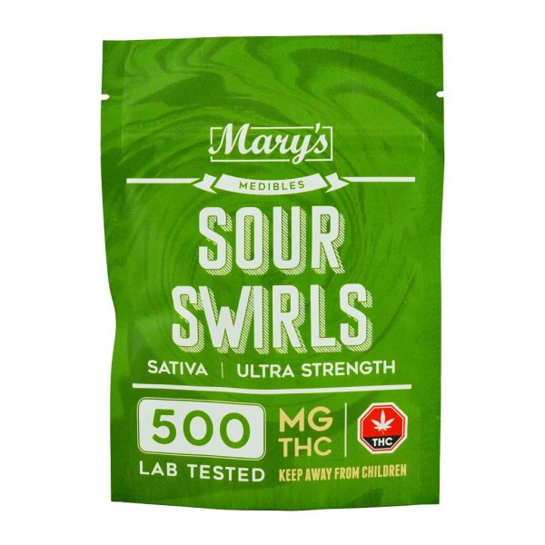 Buy Mary’s Medibles Sour Swirls Ultra Strength 500mg Sativa online Canada