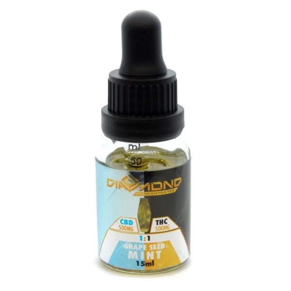 Buy Diamond Concentrates – 1:1 (500mgCBD:500mgTHC) Tincture – Mint online Canada