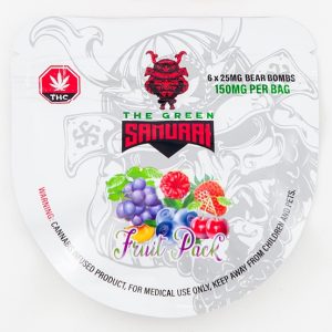 Buy The Green Samurai – Fruit Pack Bear Bombs 150mg THC online Canada