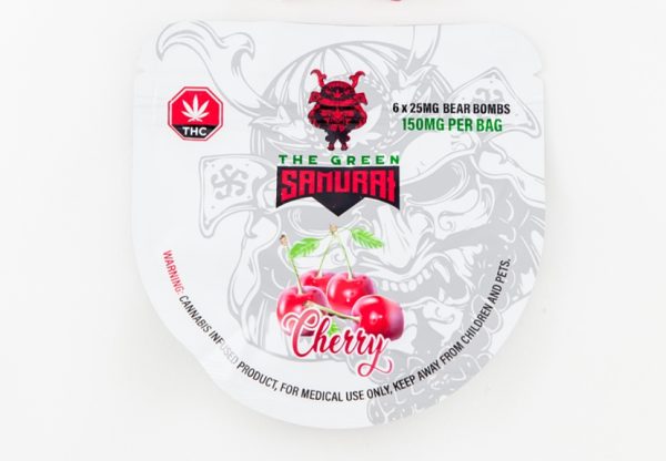Buy The Green Samurai – Cherry Bear Bombs 150mg THC online Canada