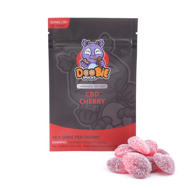 Buy Doobie Snacks – Cherry 500mg CBD online Canada
