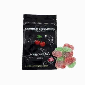 Buy Exquisite Gummies – Sour Cherry 100mg THC online Canada