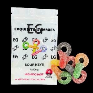 Buy Exquisite Gummies – Sour Keys 250mg THC online Canada