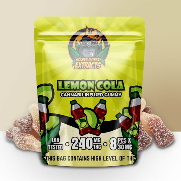 Buy Golden Monkey Extracts – Lemon Cola Gummy 240mg THC online Canada