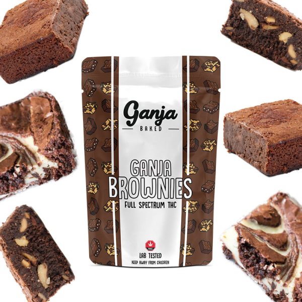 Buy Ganja Edibles – Marble Brownie 1x 600mg online Canada