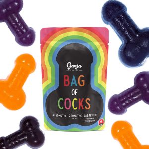 Buy Ganja Edibles – Bag of Regular Cocks 4 x 60mg THC online Canada