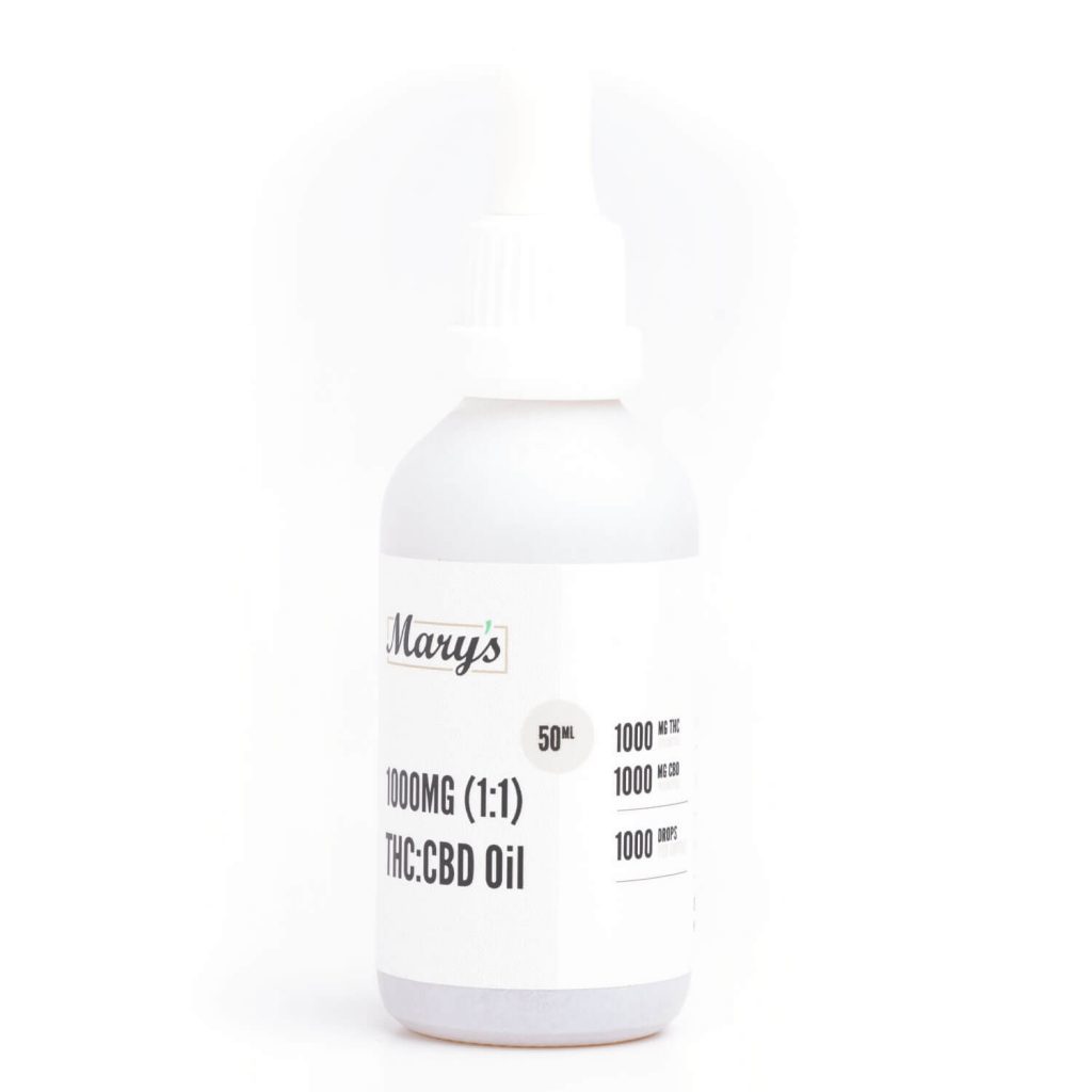 Buy Mary’s Medibles – 1000mg 1:1 THC Tincture 1000mg THC/1000mg CBD online Canada