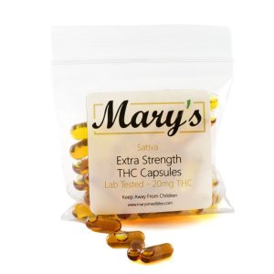 Buy Mary’s Medibles – THC Capsules 20mg Sativa online Canada