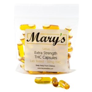 Buy Mary’s Medibles – THC Capsules 50mg Sativa online Canada