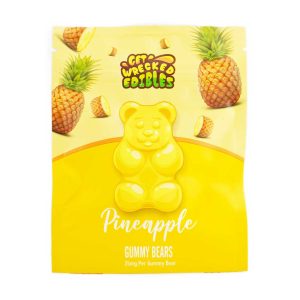 Buy Get Wrecked Edibles – Pineapple Gummy Bears 300mg THC online Canada