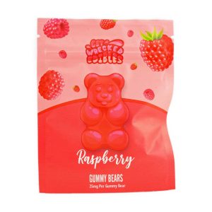 Buy Get Wrecked Edibles – Raspberry Gummy Bears 300mg THC online Canada