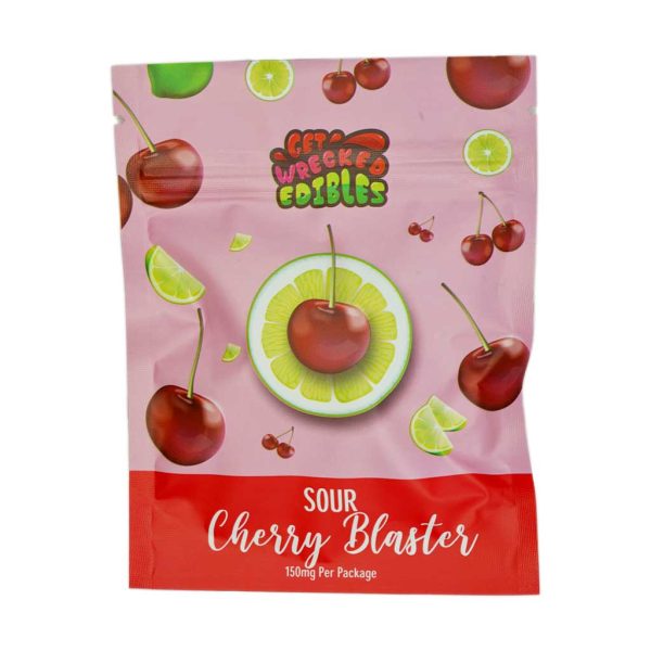Buy Get Wrecked Edibles – Sour Cherry Blaster 150mg THC online Canada