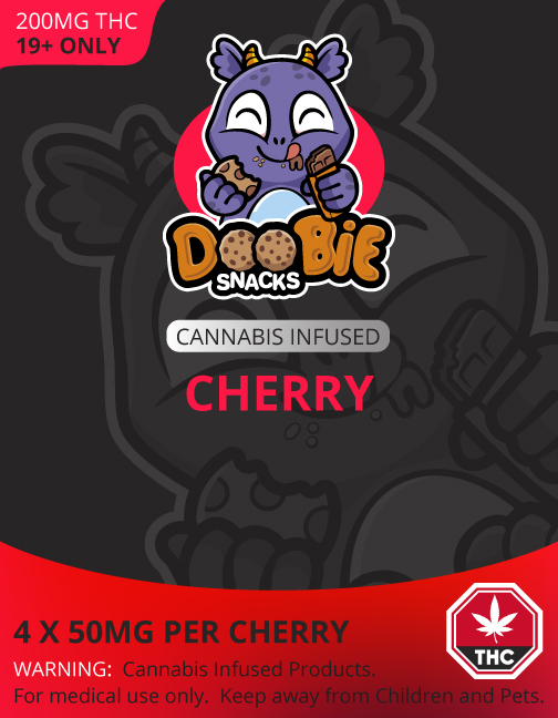 Buy Doobie Snacks – Sour Cherry 200mg THC online Canada