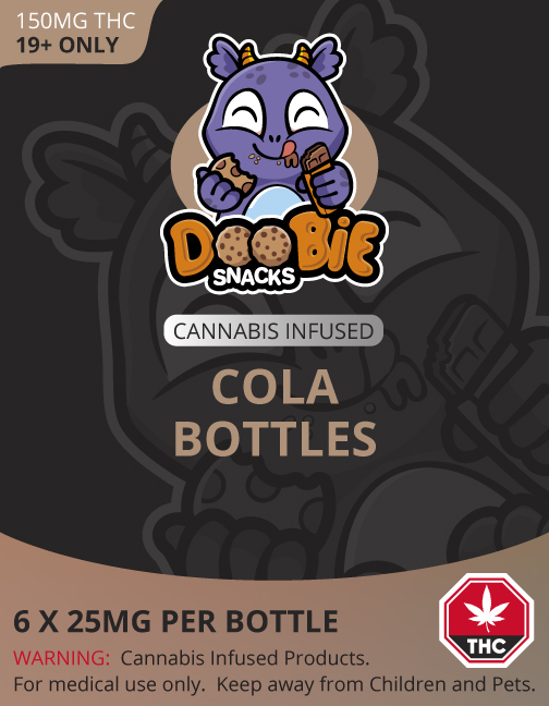 Buy Doobie Snacks – Cola Bottles 150mg THC online Canada