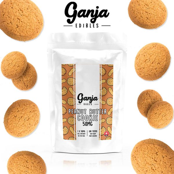 Buy Ganja Edibles – Peanut Butter Cookie 50mg online Canada