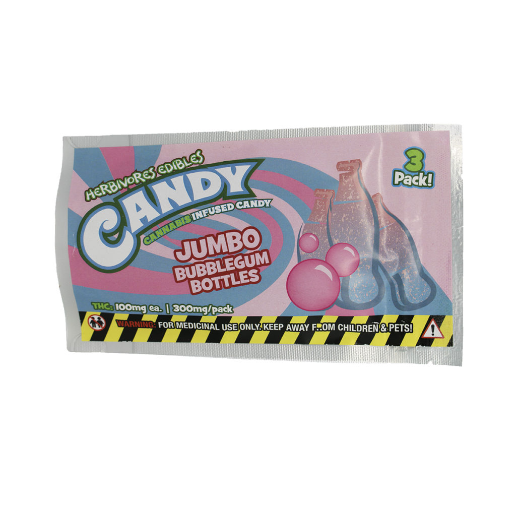 Buy ﻿Herbivore Edibles – Jumbo Bubble Gum Bottles Pack online Canada