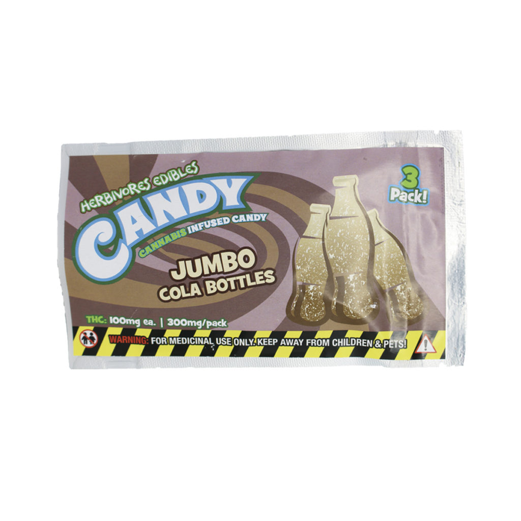 Buy ﻿Herbivore Edibles – Jumbo Cola Bottles Pack online Canada