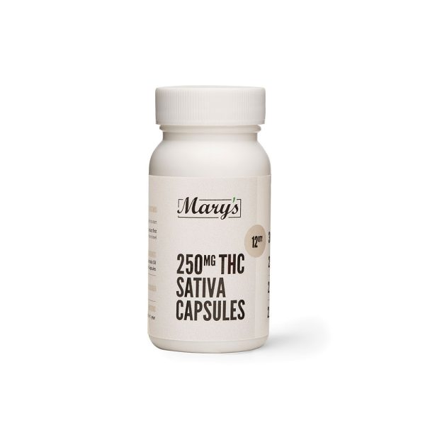 Buy Mary’s Medibles – THC Capsules 250mg Sativa online Canada