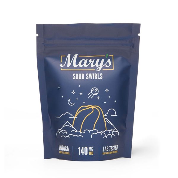 Buy Mary’s Medibles Sour Swirls Triple Strength 140mg Indica online Canada