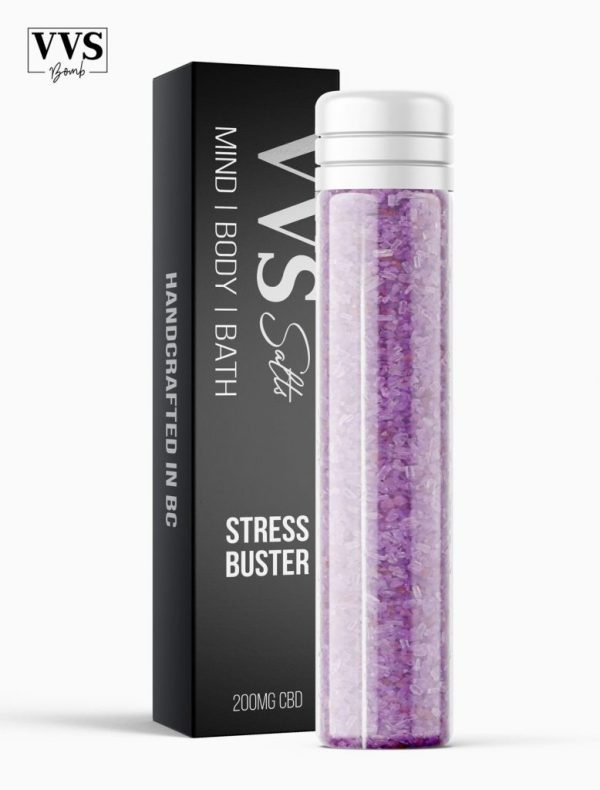Buy VVS Bath Salts – Stress Buster 200mg CBD online Canada