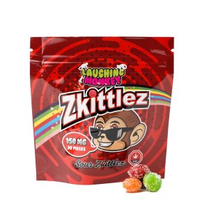 Buy Laughing Monkey – Sour Zkittlez 150mg THC online Canada