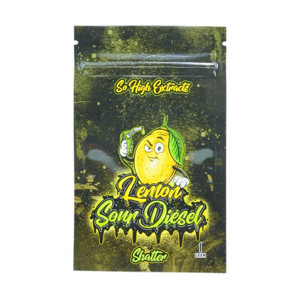 Buy So High Extracts Premium Shatter – Lemon Sour Diesel online Canada
