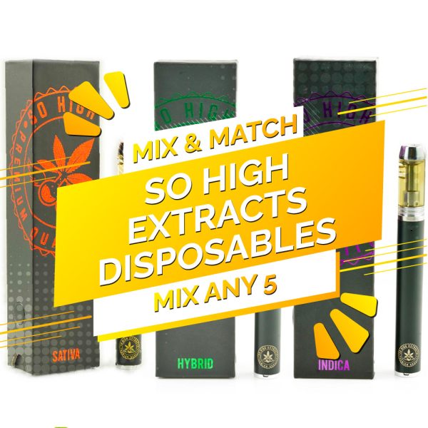 Buy So High Extracts THC Distillate Disposable Pen – Mix and Match 5 online Canada