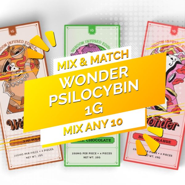 Buy Wonder – Psilocybin Chocolate Bar 1g – Mix and Match 10 online Canada