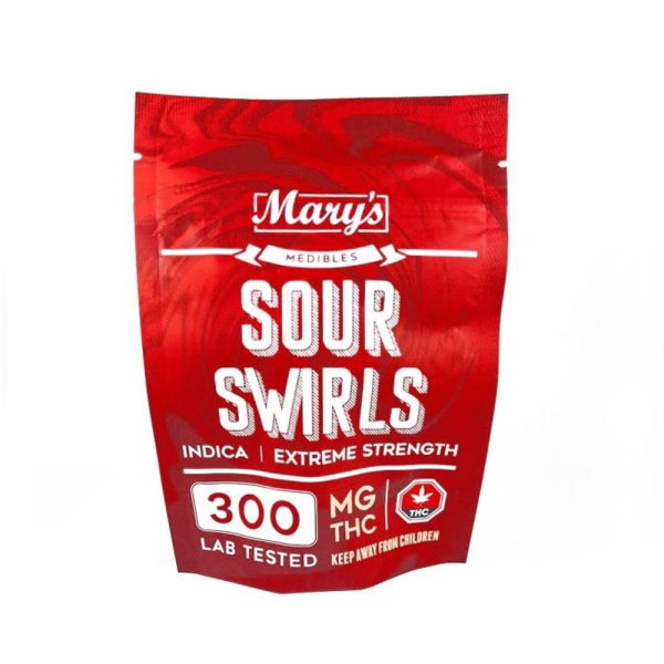 Buy Mary’s Medibles Sour Swirls Extreme Strength 300mg Indica online Canada