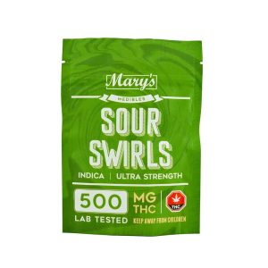 Buy Mary’s Medibles Sour Swirls Ultra Strength 500mg Indica online Canada
