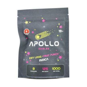 Buy Apollo Edibles – Key Lime/Fruit Punch Shooting Stars 1000mg THC Indica online Canada