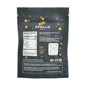Buy Apollo Edibles – Grape/Blue Raspberry Shooting Stars 1000mg THC Indica online Canada
