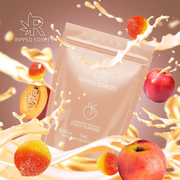 Buy Ripped Edibles – Peaches 240mg THC online Canada