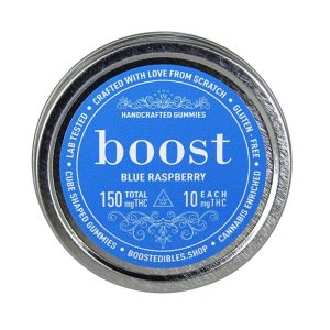 Buy Boost Edibles – THC Gummies – Blue Raspberry – 150mg online Canada
