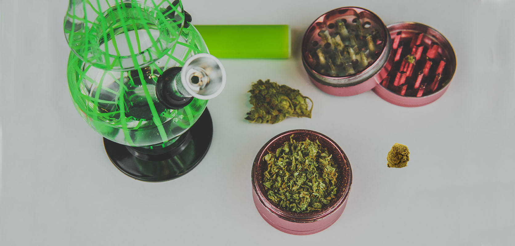 image of cannabis weed, bongs, and grinders. buy weed online in canada from mail order marijuana dispensary