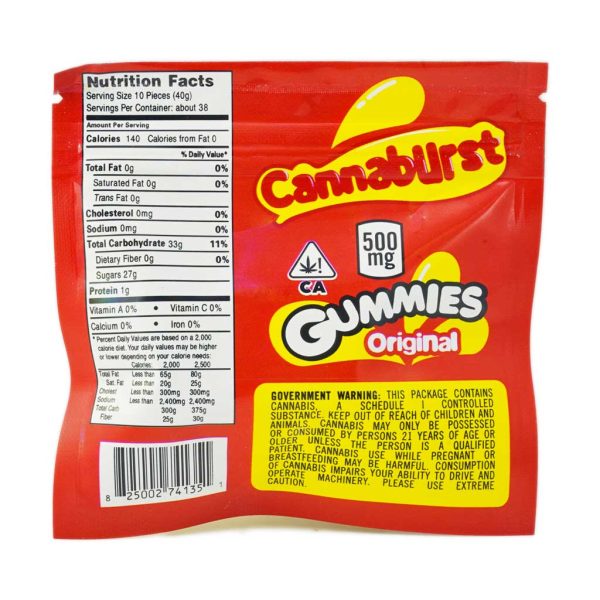 Buy Cannaburst Gummies – Original 500mg THC online Canada