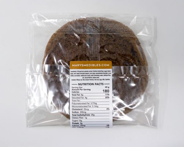 Buy Mary’s Medibles – Plant Based Chocolate Chip 150mg Sativa online Canada