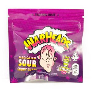 Buy Warheads – Sour Chewy Cubes 400mg THC online Canada