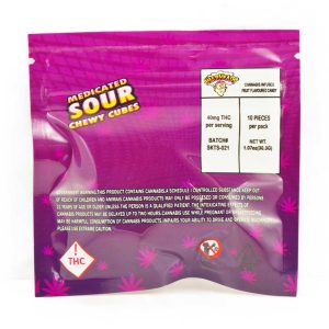 Buy Warheads – Sour Chewy Cubes 400mg THC online Canada