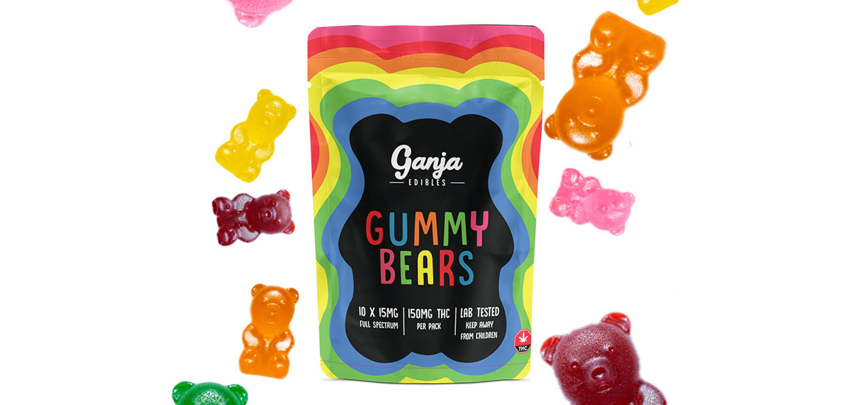 Ganja Edibles Regular Ganja Gummy Bears & Sour Ganja Bears for sale online in Canada.